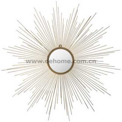 85014 Metal Wall mirrors with gold leaf finish